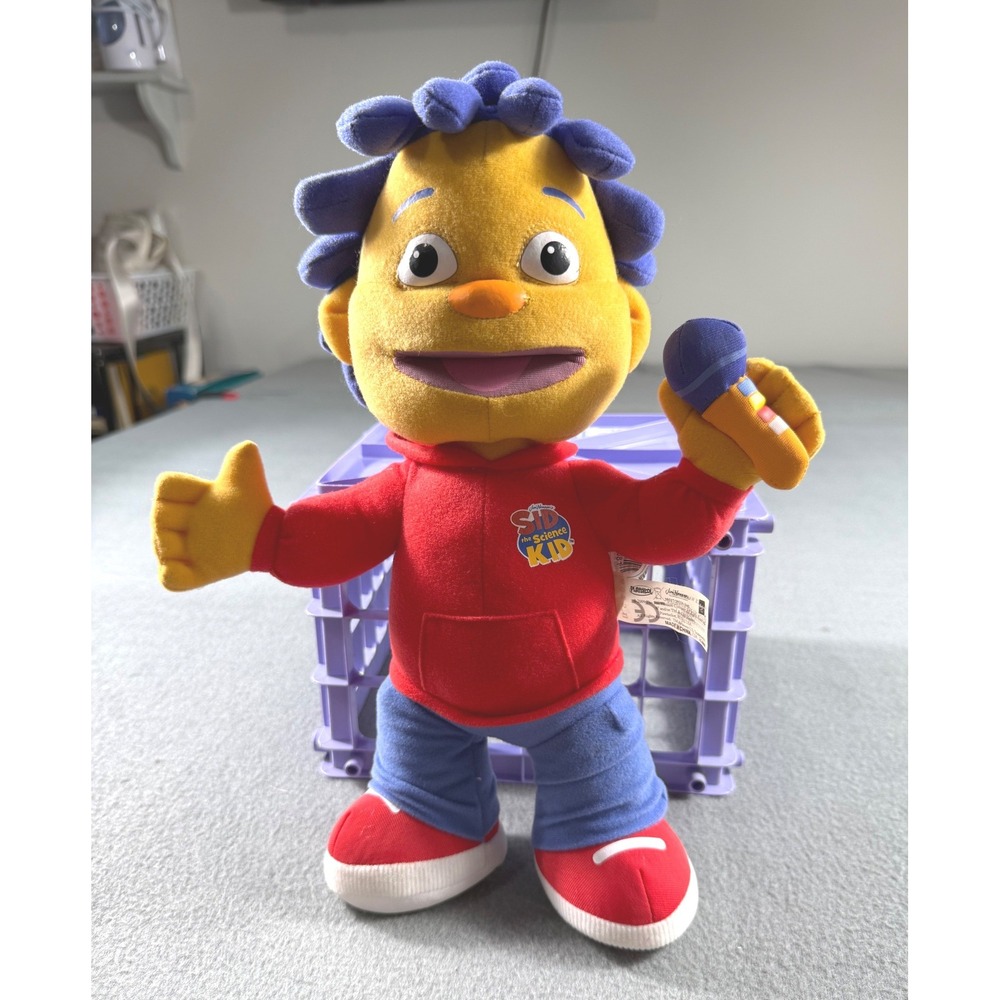 Playskool SID THE SCIENCE GUY Talking Doll Plush 13" Jim Henson Tested Works‎
